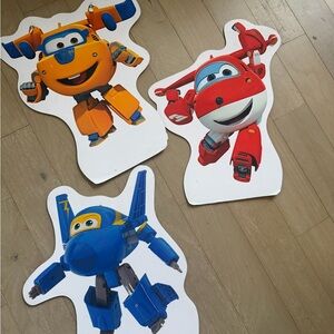 Super wings cutouts , super wings decor toys